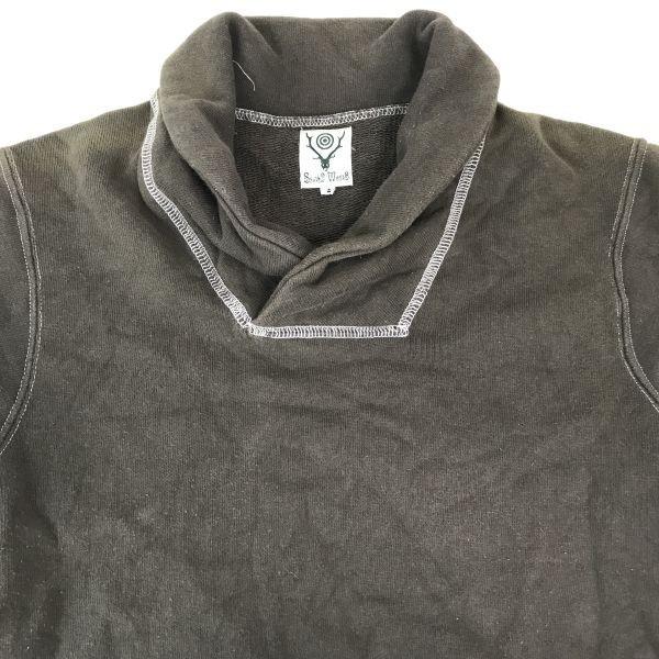 South2 West8 / Long Sleeve Pullover Sweat Jacket [Men’s M / 2 / Khaki] Made in Japan / Nepenthes S2W8(USED)