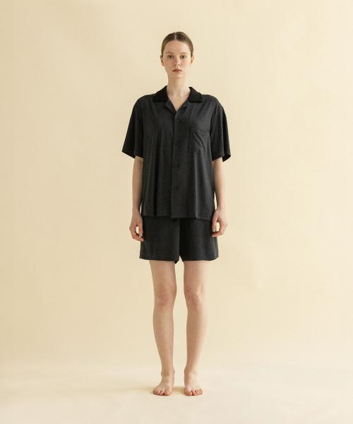 [2Dreamers] Charcoal Drop Pajama Set-up [Shipped from Korea] 100% Authentic