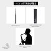 FORESTONE Black Bamboo W-Blast Reed for Tenor Saxophone, Hardness S (Soft), Model FBWTS, Double-Side Blast Finish for Bright Sound