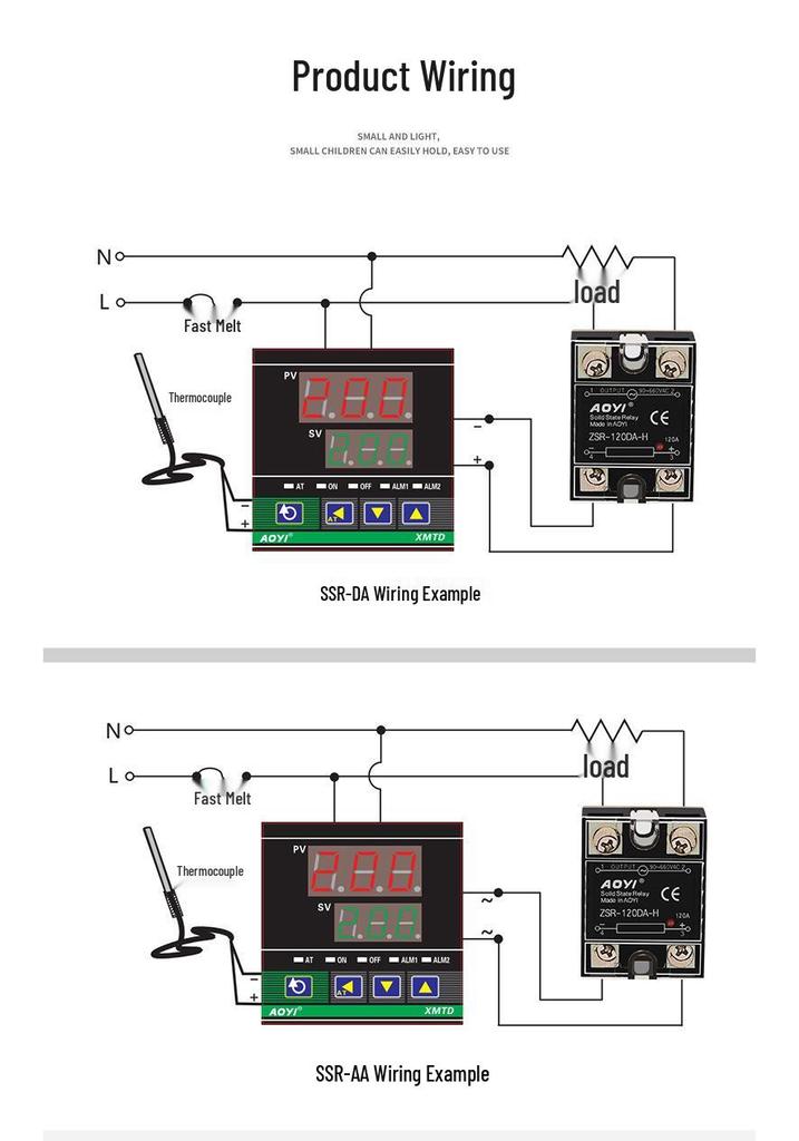 AOYI ZSR-DA-H DC-Controlled AC Single-Phase Solid State Relay 25A-120A High Voltage Enhanced