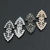 1 Pair Connectors Clasps Rhinestone Buckle Metal Button Waist Extender Hooks Eyes Clasps Fastener for Clothes