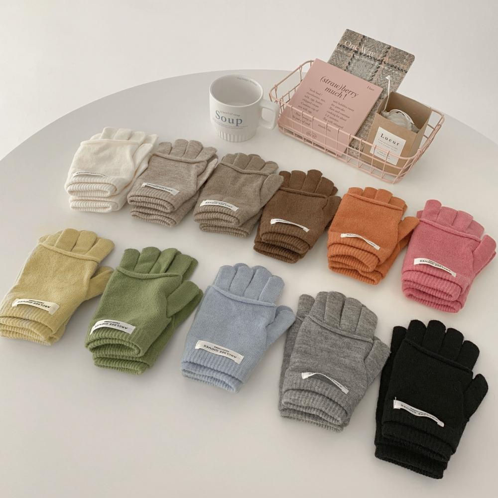 

Набор двухслойных двойных теплых перчаток для рук Blue City, 11 цветов