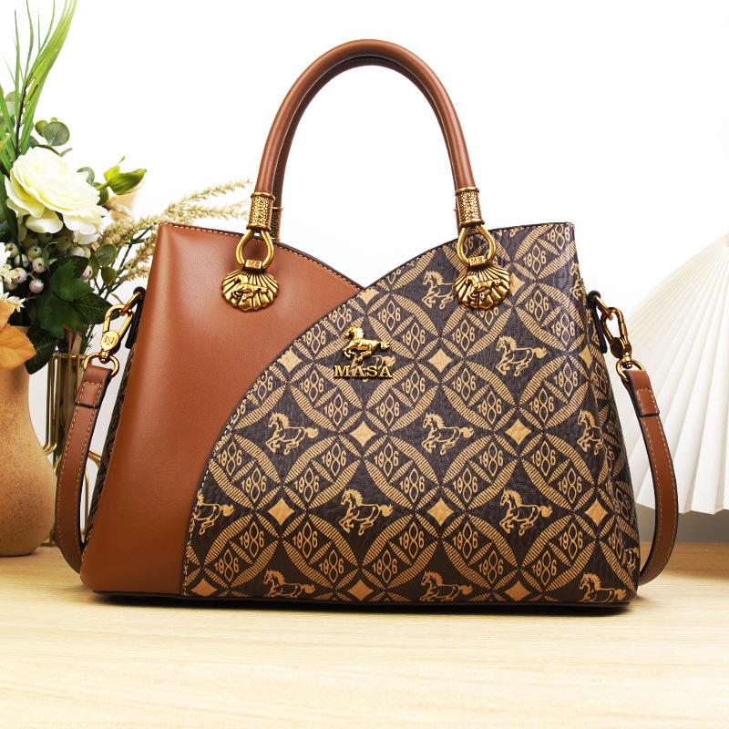 New Trendy PU Versatile Shoulder Crossbody Bag, Fashionable and High-end Handbag, Large Capacity Women's Bag