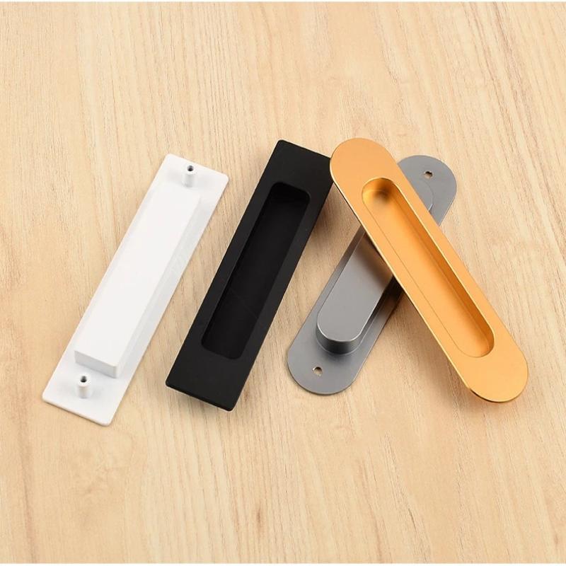 Sliding Door Hidden Pull Handle Cabinet Door Invisible Embedded Handle Kitchen Door Recessed Slot Handle For Sliding Doors