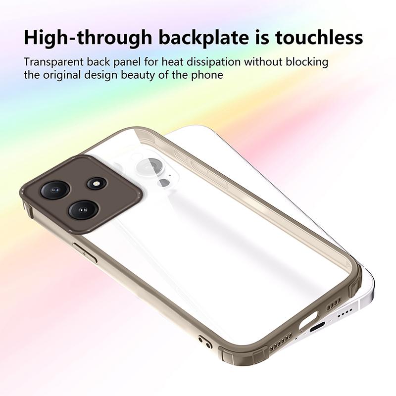 Luxury Shockproof Transparent Phone Case for Redmi A3 A3X A4 12 13 13C 14C 14R for Redmi 15 15C Clear Soft Bumper Cases Cover