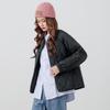 Maillard Style Women's Collarless Short Down Jacket