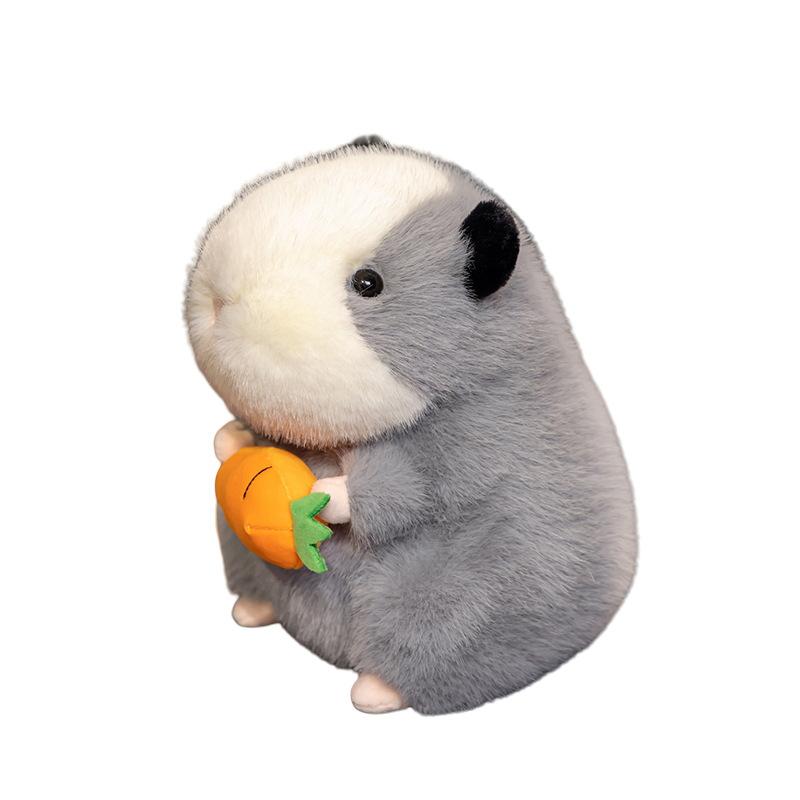 Guinea Pig Plush Doll Cute Stretchable Radish Holding Guinea Pig Doll Child Birthday Gift Doll