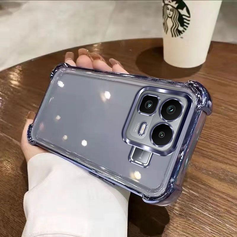For Infinix Note 60 Pro Case Luxury Soft Plating Clear Four-corner Bracket Protection Phone Case For Infinix Note 60 60Pro Shell