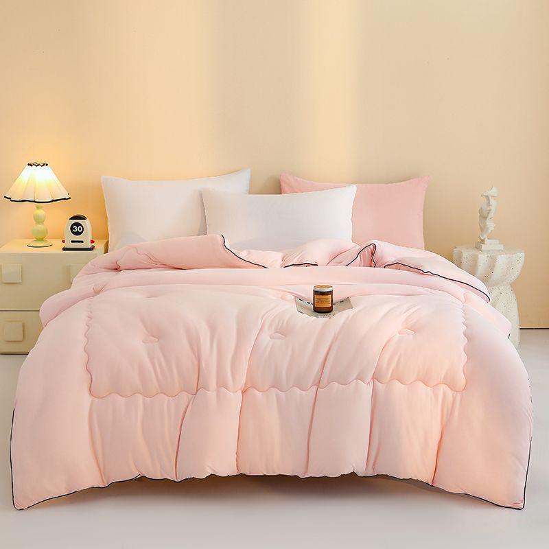 G5Z Antibacterial Fiber All-Season Quilt: Skin-Friendly Knitted Cotton for Single/Double Bedding