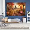 2D Peaceful Thanksgiving Countryside Nature Backdrop Cloth