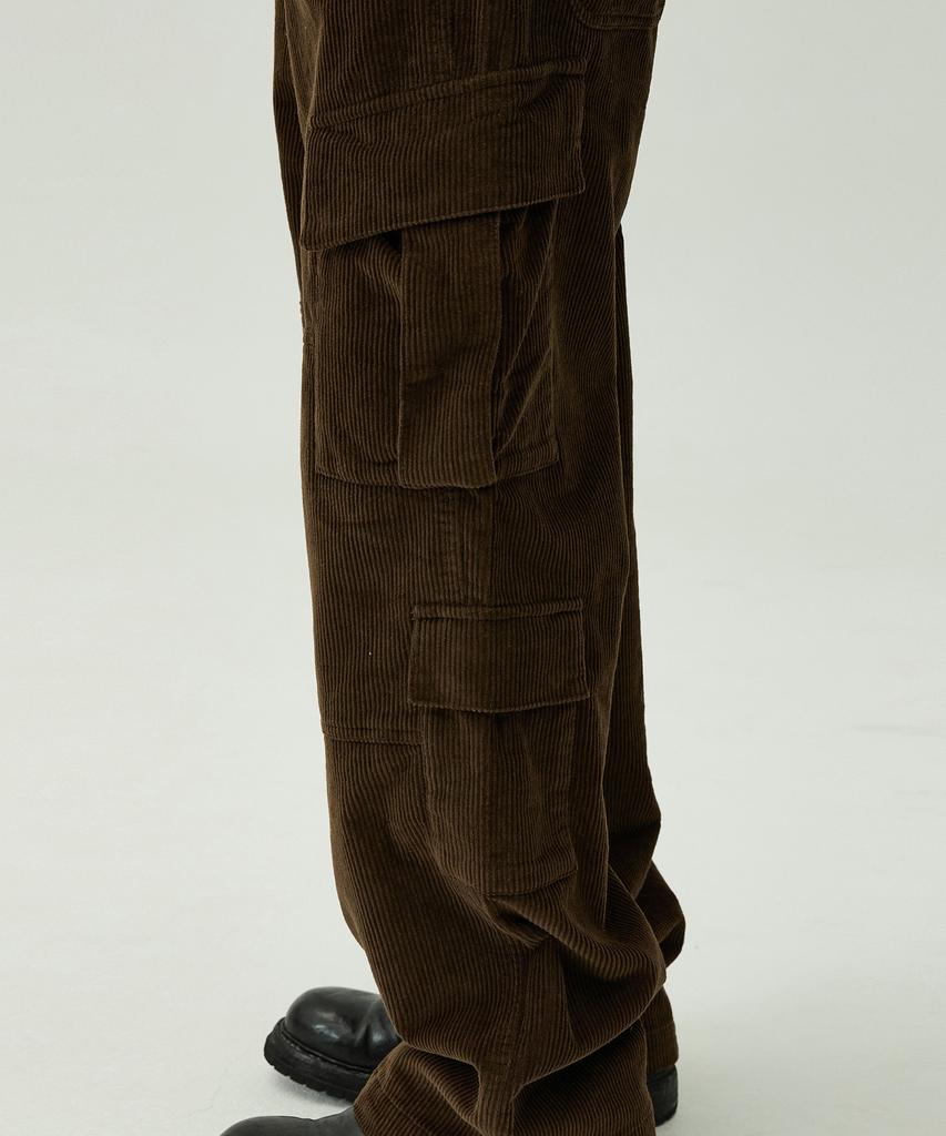 MAGOODGAN Farburn 4417 Cargo Corduroy Dark Brown Pants