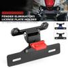 License Plate Holder Suzuki Hayabusa GSX1300R 2008-2020 Motorcycle Tail Frame Bracket License Plate Holder License Plate Holder (Color: Black)