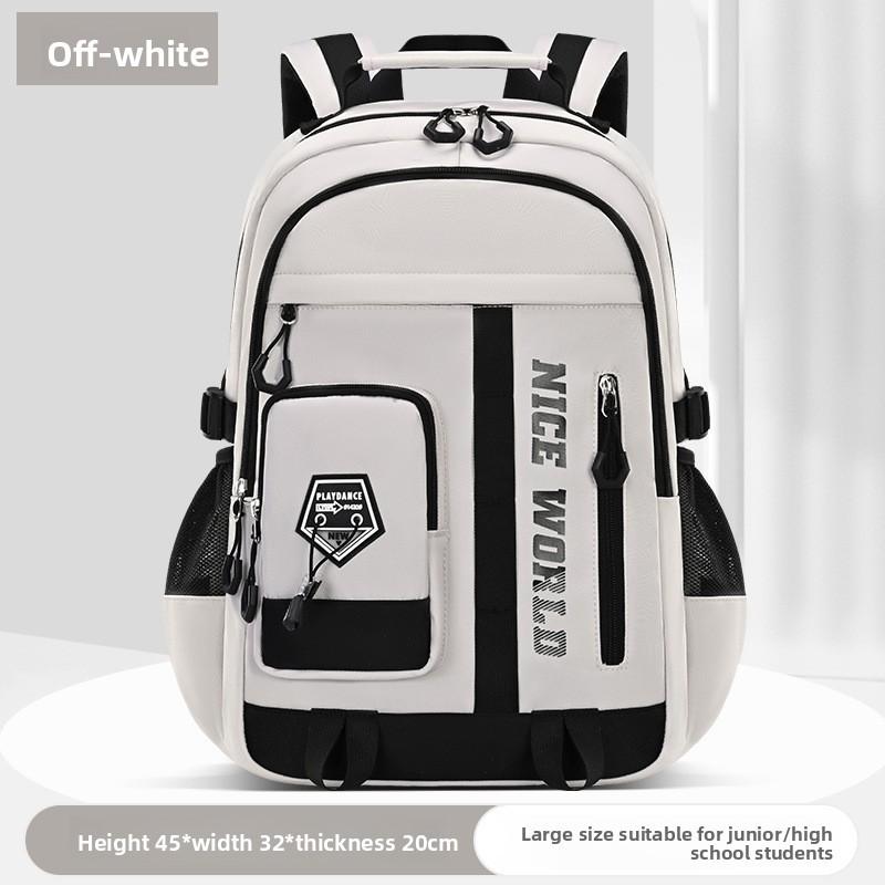 

Sesame Baby Kids Backpack With Air Cushion Straps Large Capacity For School And Daily Use бежевый