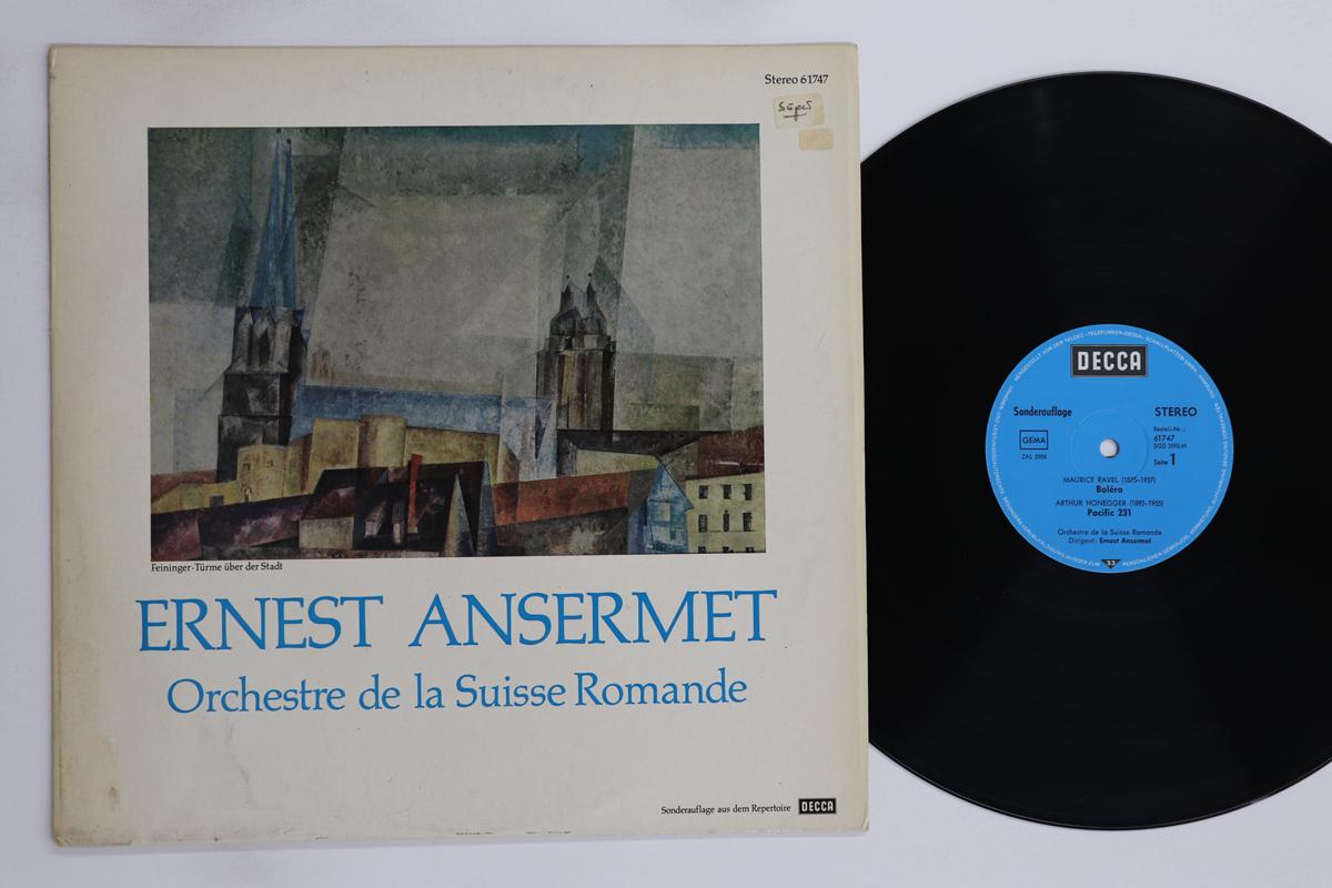 

LP Record ERNEST ANSERMET, ORCHESTRE DE LA SU - Ravel Bolero / Honegger Pacific231 61747 DECCA 1972 Germany Classical Used