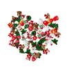 50 Stück Zufällige Kreative Harz-Weihnachts-Mini-Artikel Lustige DIY-Dekoration Weihnachts-Atmosphäre Requisiten Zubehör Schneeflocke Schneemann Material