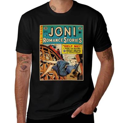 Music Vintage Joni Gift Fans Mitchell Print Best Women Men T-Shirt T Shirt Man Plain T-Shirt