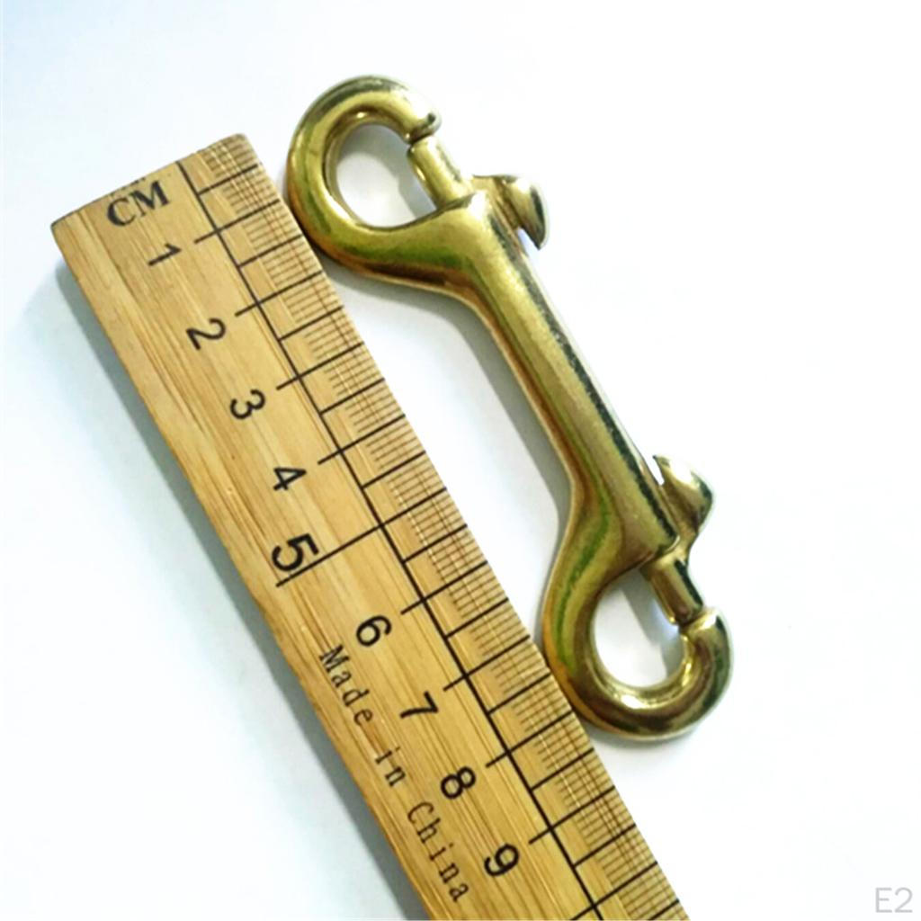 Scuba Diving Double End Brass Clip Snap Clasp Hook Bag 3.5"