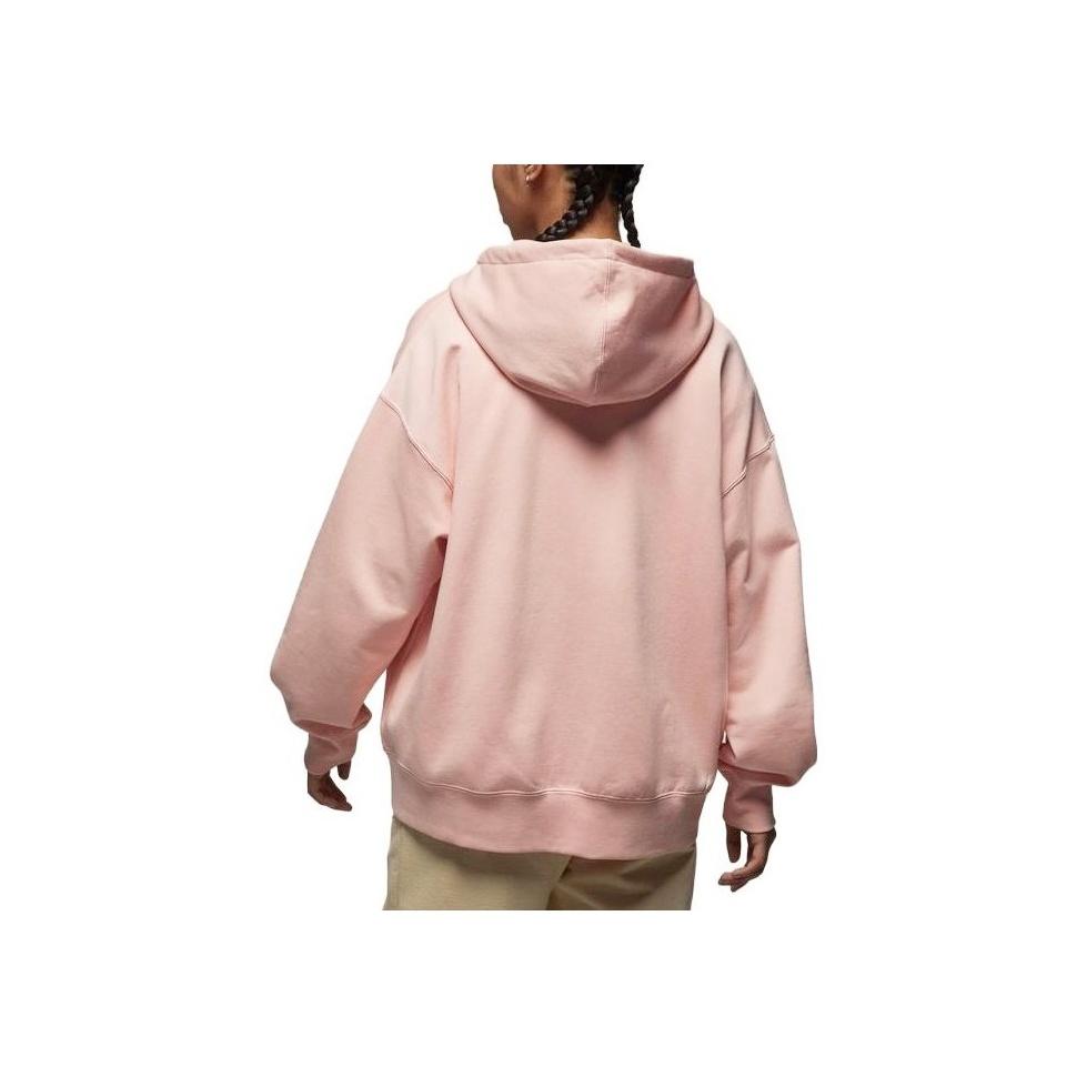 Jordan Flight Logo Patch Hoodie Women Tops Light-Pink DZ3360-610