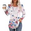 Long Sleeve Shirts For Women Tops Dressy Casual Blouses Pleated Scooped Neck Tunic Tops