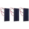 3pcs 6V 1W Polycrystalline Solar Panel Module with 30cm Cable - Eco-Friendly Solar Charger