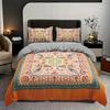 3Pcs Vintage Paisley Bohemian Duvet Cover Set, Soft Comfortable Breathable Bedding with Pillowcases for Bedroom Guest Room Decor