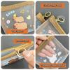Cute Capybara Coin Storage Bag Transparent Mesh Coin Purses Cartoon Lovely Wallet Portable Waterproof Clear Zipper Bags Gifts
