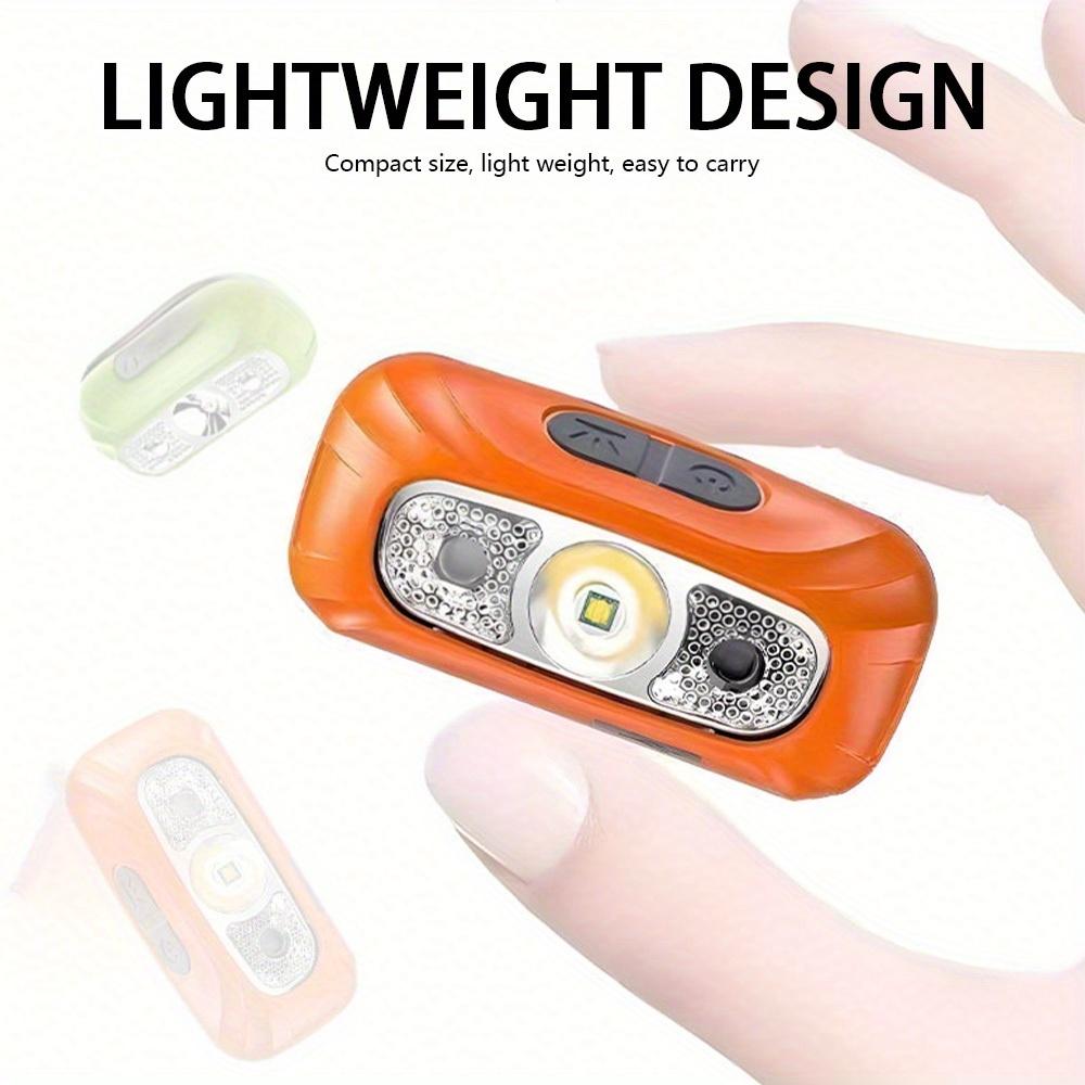 Sports Headlamp USB Rechargeable Hands-free Flashlight with Bright Beam Automatic Switch In 3 Modes, Camping, Fishing, and Emergency Situations