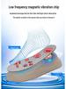 Women's 2024 Spring Magnetic Vibration Massage Shoes - Casual, Thick-Soled, Versatile Sports Shoes In White with Plus Velvet