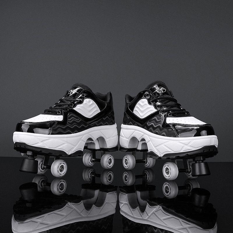 XSZ Chlapecké čtyřkolečkové brusle: Stylové, zatahovací brusle pro děti a dospělé