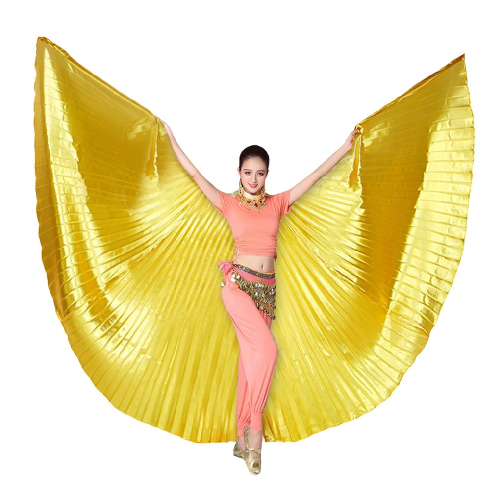 Belly Dance Isiss Wing with Stick Belly Dance Costume Angel Wing for Halloween Carnival Performances Butterfly Wing