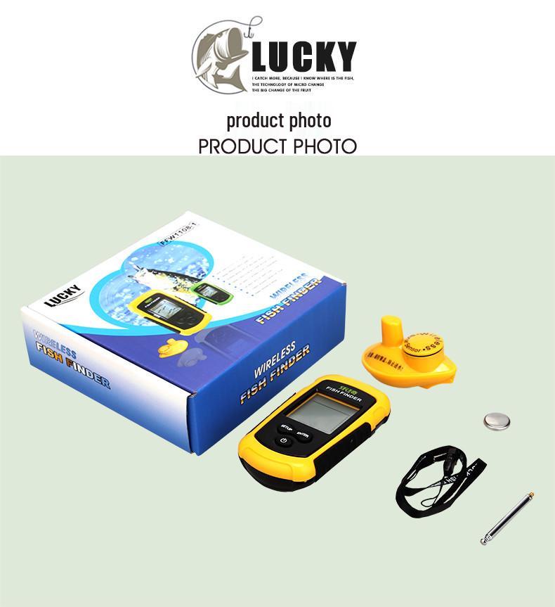 Leqi Wireless Sonar Color Fish Finder - Outdoor Fishing Device