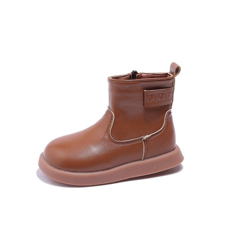 Children's Boots Winter New Velvet Women's Treasure Boots Cotton Boots Fashion Leather Boots Children's Boots Girls' Short Boots