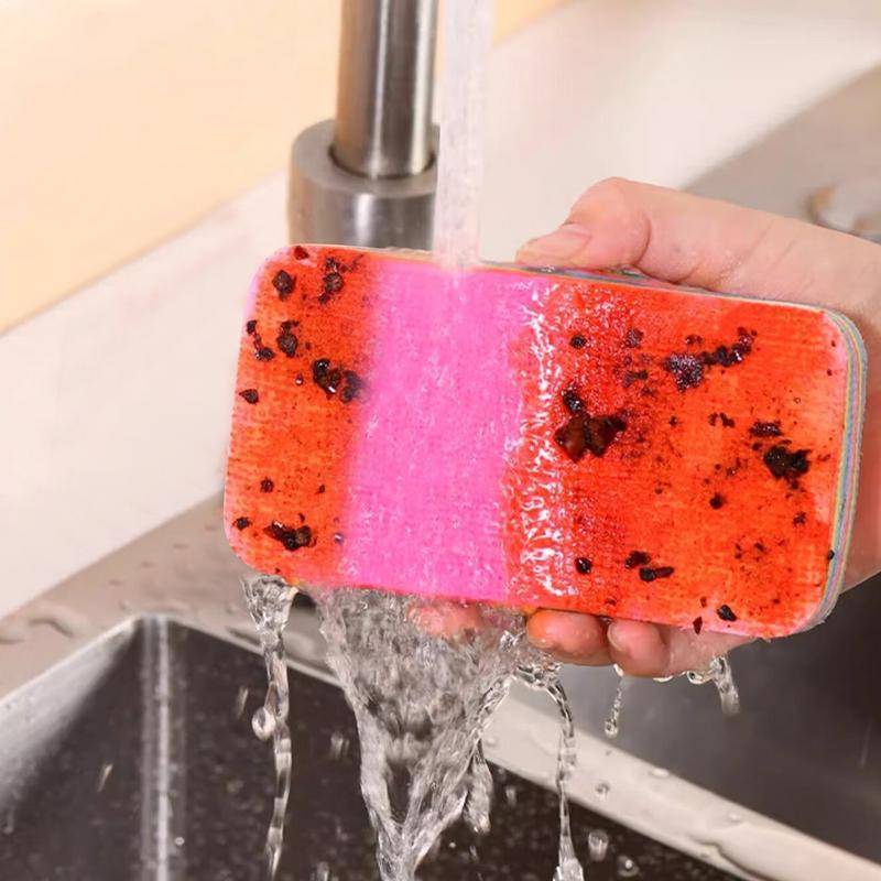 12 Layers Dishcloths Reusable Kitchen Rag Dish Cloth Non-stick Oil Thickened Cleaning Scouring Pad Tearable Absorbent Dish Towel