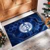Millwall Football Print Crystal Velvet Rug, Comfortable Water Absorbent Non Slip Indoor Floor Carpet