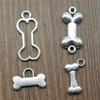 20pcs Bone Pendant Charms Antique Silver Color Bone Charms Jewelry DIY Bone Charms For Bracelet Making