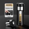 High-End Portable Tea Infuser Cup with One-Button Lid – Creative Borosilicate Glass Design