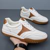 Mens Low Top Sneakers Lace Up Color Block Casual Shoes Gum Sole Everyday Trainers Size 38-44