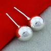 925 Silver Buddhist Prayer Beads Stud Earrings