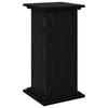 Display Stand with Shelf Black Oak Effect 31 X 30 X 60 Cm