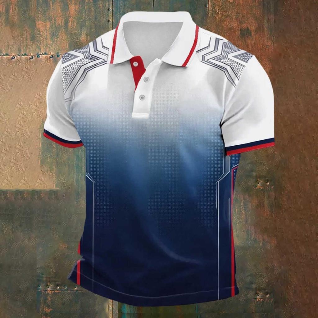Camiseta Polo Clásica para Hombre con Estampado de Fútbol de Inglaterra Manga Corta Cuello de Botón Corte Casual Ropa de Fútbol para Aficionados