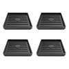 Pack Of 4 Rubber Casters Cups Furniture Grippers Round Sofa Stoppers Anti Skids Pad for Bed Table Chair Daily Use