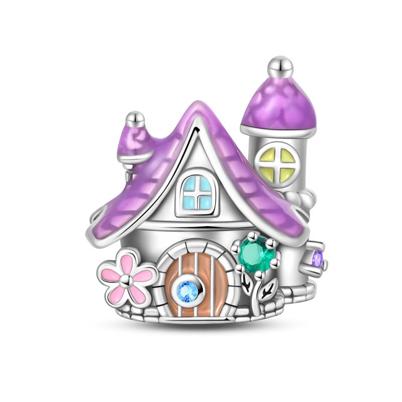 Copper Shiny Love Bear Rabbit Butterfly Cat Beads Suitable For Original Bracelet Pendant Women'S Jewelry