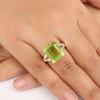 Peridot Gemstone 925 Sterling Silver Jewelry Handmade Boho Ring Jewelry For Women's RR-86-5