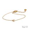 Yhpup High-Grade Shiny Zirconia Flower Chain Bracelet Bangle Necklace Earrings Gold & Platinum PVD Plated Premium Jewelry Gift