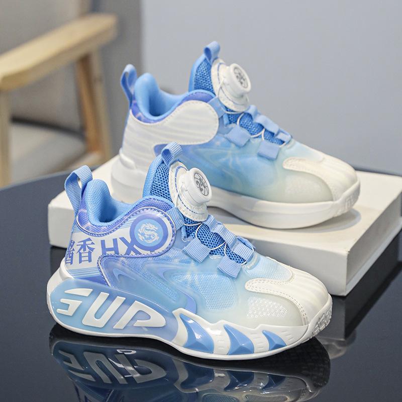 Boys shoes autumn 2025 new children's black sports shoes middle and older children and primary school students training basketball shoes