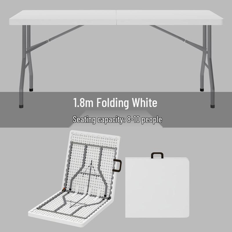 Folding Plastic Table for Office or Dining - Portable and Versatile