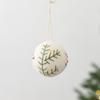 Wool Felt Xmas Tree Hanging Decor Snowflake Shape Christmas Decorative Felt Balls  Wreath Garland
