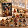 Advent Calendar Dog Calendars 2026, 24 Days Christmas Countdown with 2D Acrylic Hanging Ornaments Ornament, Collectible Cute Animal Figures