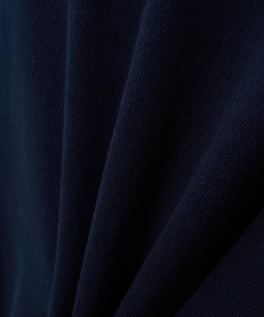 YALE Supima Cotton Raglan Collar Knit Dark Navy