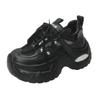 7.5CM New 2025 Summer Women Platform Sneakers Thick Bottom Breathable Mesh Casual Chunky Shoes High Heel Sports Dad Shoes Woman